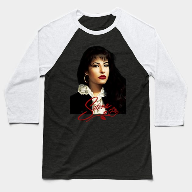 Selena Baseball T-Shirt by MaydenArt